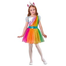 Girls Rainbow Unicorn Costume