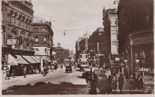 Boar lane leeds street scene - boar,