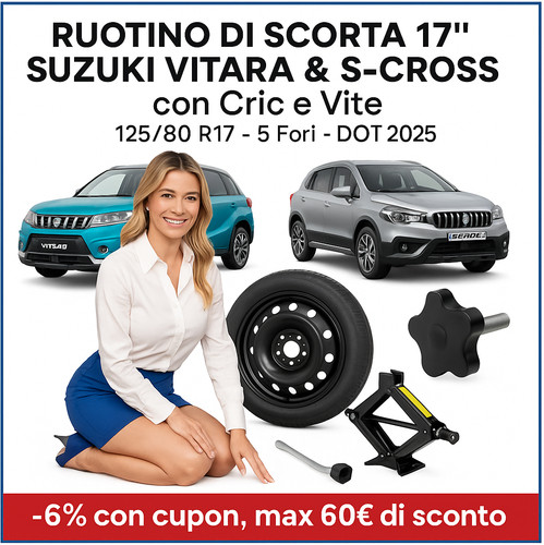 Spare wheel kit - spare, ruotino