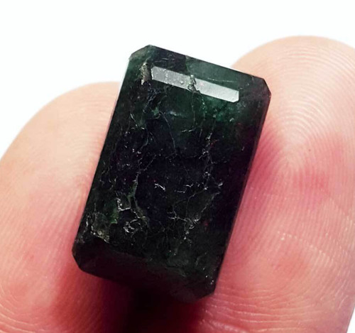 Natural green beryl - ct,