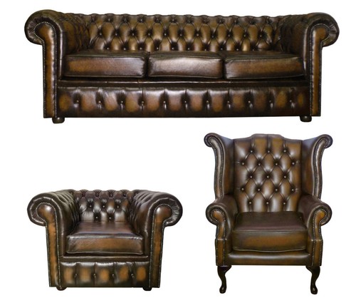 Chesterfield three seater sofa - chesterfield,