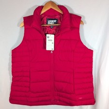Lands End Vest Women XL P Red