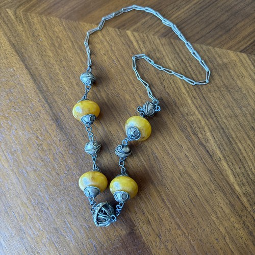 Antique amber bakelite - amber,
