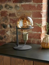 Next Pewter Grey Chicago Table Lamp