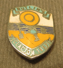 BUTLINS ENAMEL PIN BADGE CLACTON 1957