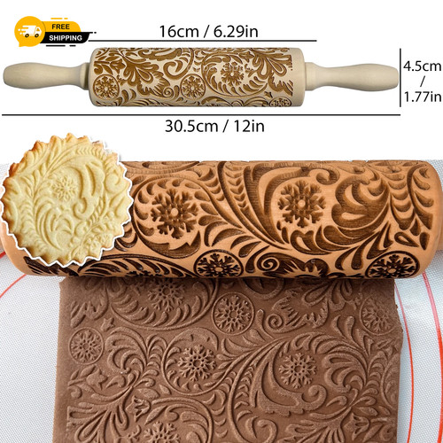 Wooden christmas embossing - wooden,