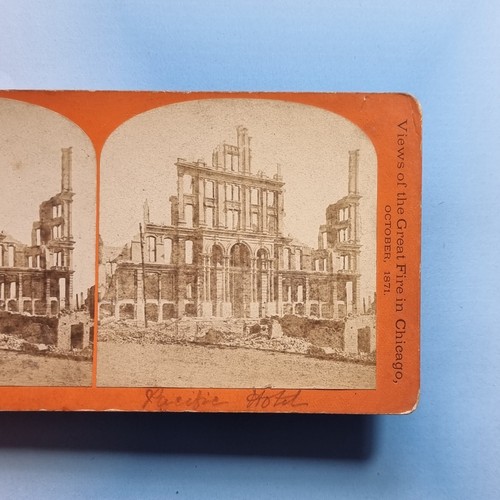 Chicago stereoview c1871 - chicago, il