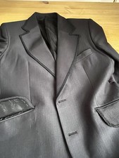 Vintage Hepworth Tuxedo Jacket With Embroidery Style Trim