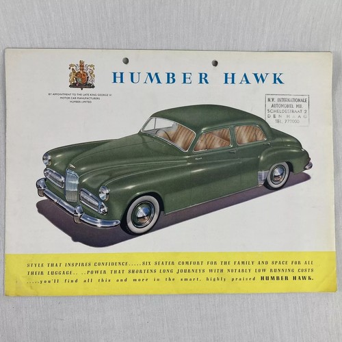 1950s humber hawk car - hawk, v