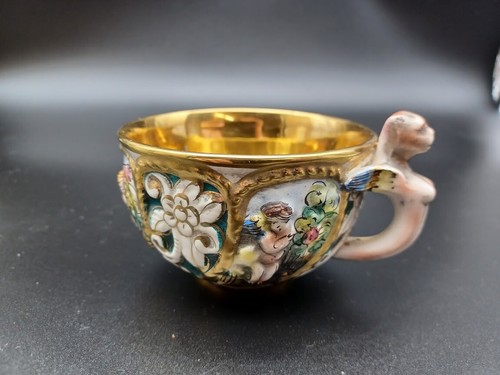 Antique capodimonte tea cup - tea,