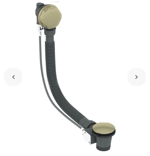 Bath gold overflow pop plug - gold, pop-up