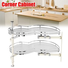 2 Tier Swing Right Blind Corner Cabinet Pull Out Soft Close Organizer Kitchen UK
