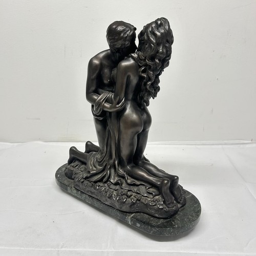 Romantic nude lovers sculpture - romantic,