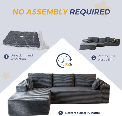 Luxury modular shape sofa - l,