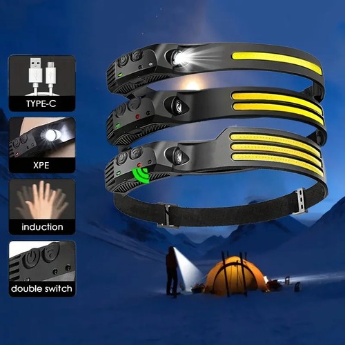 Led head torch rechargeable - head,