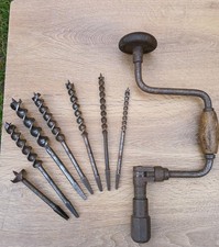 Vintage Brace and Bit Drill.+