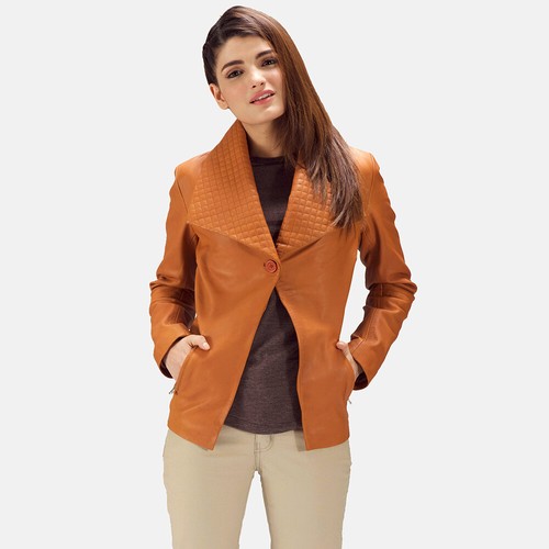 Stylish tan brown leather - tan,