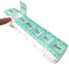 7 Day Pill Organiser Box Medicine Tablet Dispenser Weekly Storage Case Non Wear
