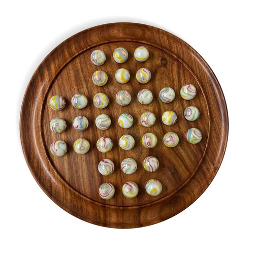 30cm diameter wooden - wooden, solitaire