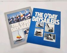 (2) 1980s  O'day Sailboat Vintage Brochures  Oday 15 19 Javelin Day Sailer