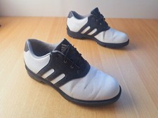 adidas Z Traxion White Leather Golf Shoes Size 4