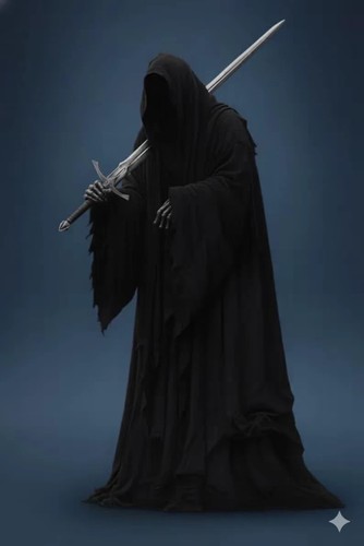 Nazgul black cape ring - cape,