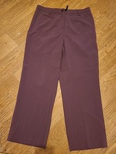 Ladies Damart Size 16 Violet Elasticated Trousers