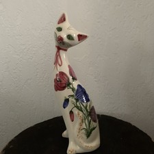 Vintage Painted Ceramic Cat