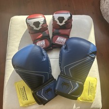 Venum Contender 2.0 16oz Boxing Gloves And Ringhorns Charger MMA Sparring Gloves