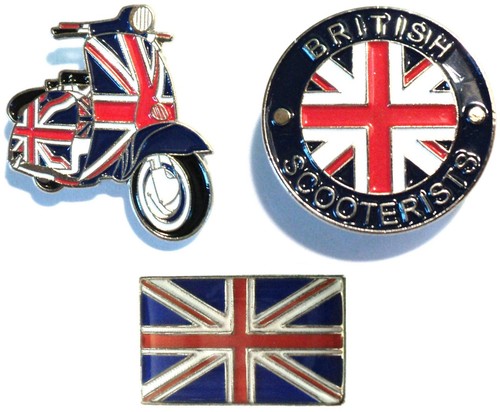 British scooterist set scooter - scooterist,