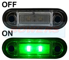 12V/24V FLUSH FIT GREEN LED