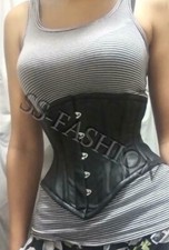 Leather Corset Steel Boned