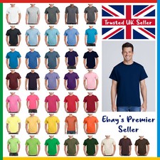 Mens Plain T-Shirt / Gildan Ultra Cotton Tee, Free Delivery, Beat Prices on Ebay