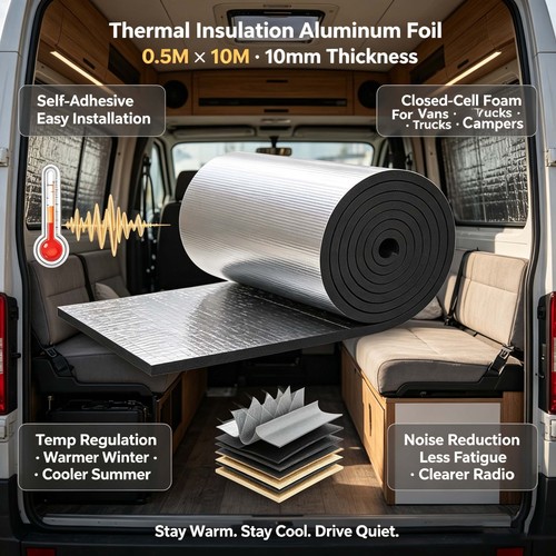 10m camper van insulation self - camper,
