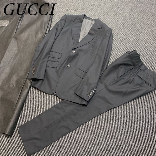 Gucci men black suit setup - suit, m