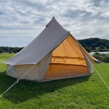 Good Quality 4m Bell Tent - Used condition - 285gsm Cotton Canvas