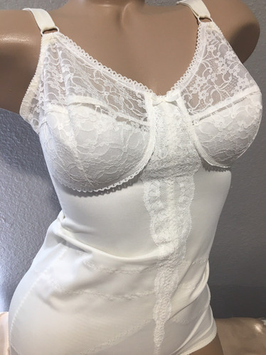 Vtg white nylon spandex - nylon,