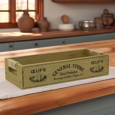 Vintage Wooden Egg Rack for 12