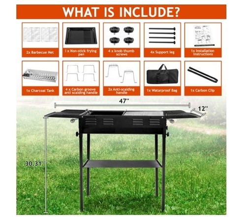 Portable charcoal bbq grill - portable,