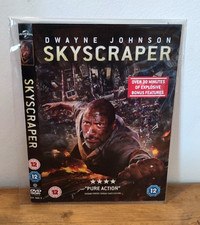Skyscraper DVD ~ Dwayne Johnson ~ 2018 ~ Disc & Artwork Only