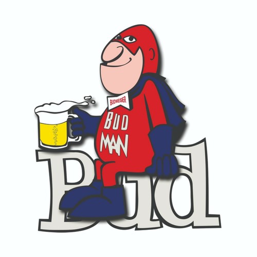 Budweiser bud man with beer - bud,