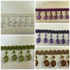 Designer Curtain Beaded Trim New Season