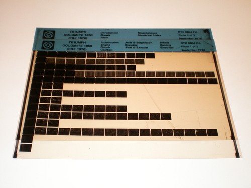 Microfich spare parts
