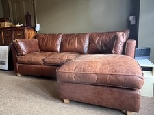 Soft Brown Leather L-shape