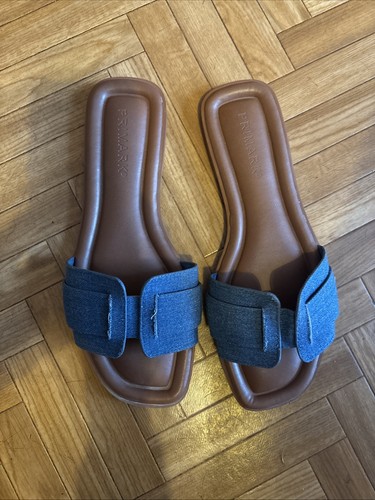 Blue denim sandals size - size, 5