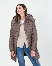 Joules Canterbury Taupe Puffer Coat Size 12