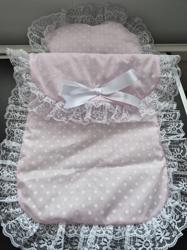 Hand made pink and - white, spot