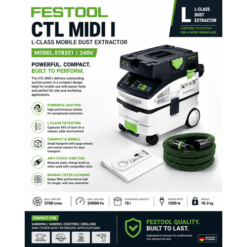 Festool midi dust extractor - festool,