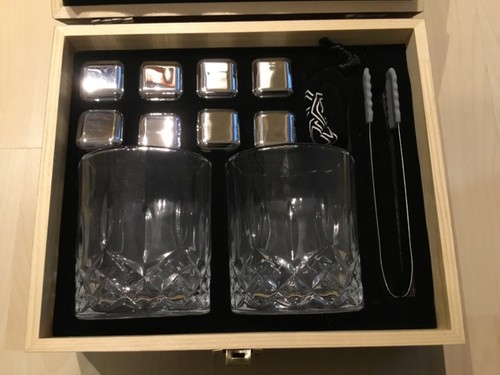 Two cut glass whiskey glasses - two,