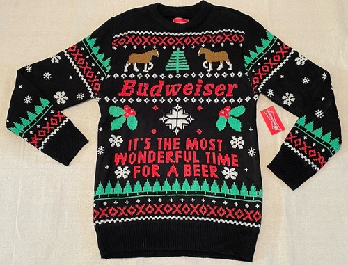 Nwt budweiser ugly christmas - budweiser,